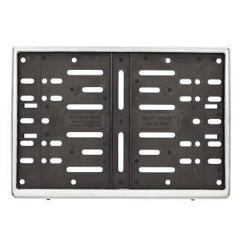 META CHROM® zweizeiliger Kennzeichenhalter