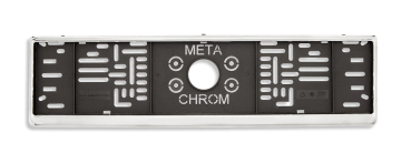 echt verchromter Kennzeichenhalter