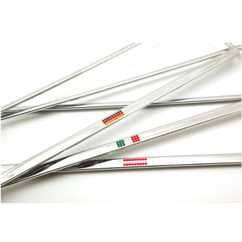 CRYSTALline Italien Fahne Hochglanz-Chrom