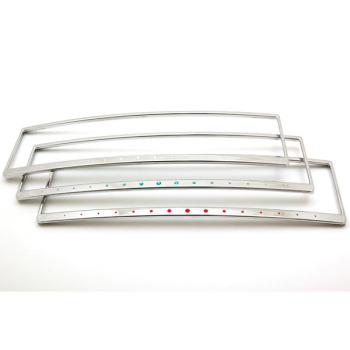 CRYSTALline einzeilig gebogen - Hochglanz Chrom