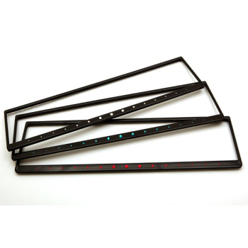 CRYSTALline einzeilig gebogen schwarz