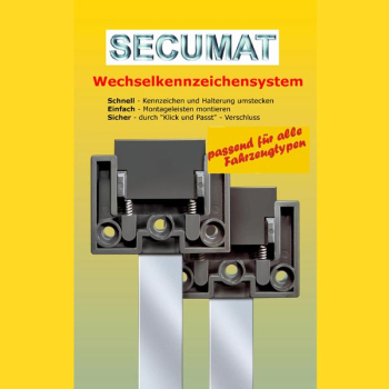 Wechselkennzeichensystem für 2 Motorräder