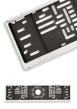 Kennzeichenhalter echt verchromt