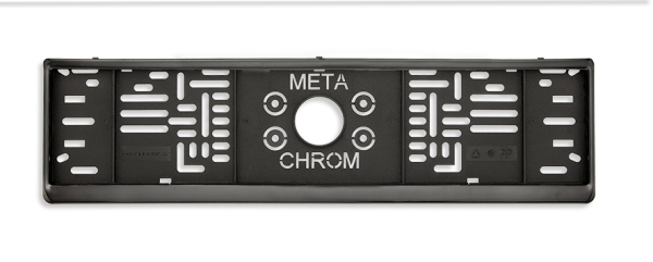 schwarzer Kennzeichenhalter