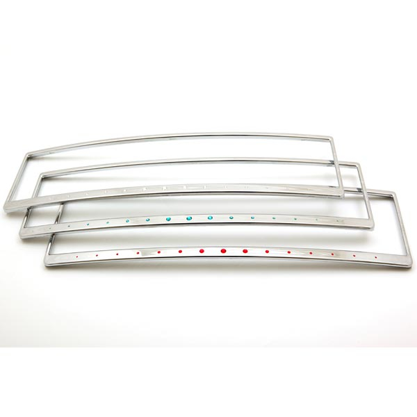 CRYSTALline einzeilig gebogen - Hochglanz Chrom