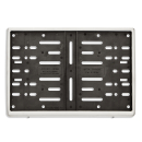 META CHROM® zweizeiliger Kennzeichenhalter mattchrom