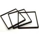 Kennzeichenhalter Swarovski 180 x 200 mm schwarz